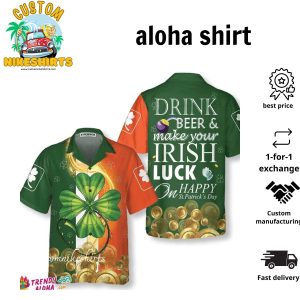 Irish Luck On St Patrick?s Day Hawaiian Shirt St Patricks Day Shirt Cool St Patrick?s Day Gift 1