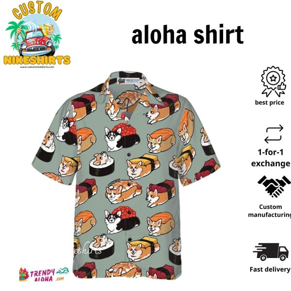 Sushi Corgi Hawaiian Shirt Best Corgi Shirt For Men And Women