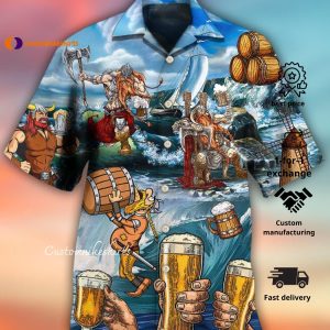 Viking Beer Style I Love It And I Drink It Hawaiian Shirt