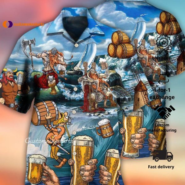 Viking Beer Style I Love It And I Drink It Hawaiian Shirt